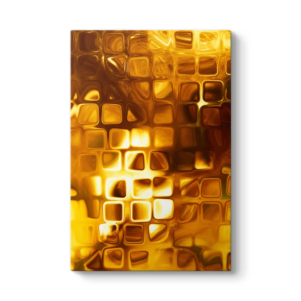 Gold Squares Tablo - Model 2
